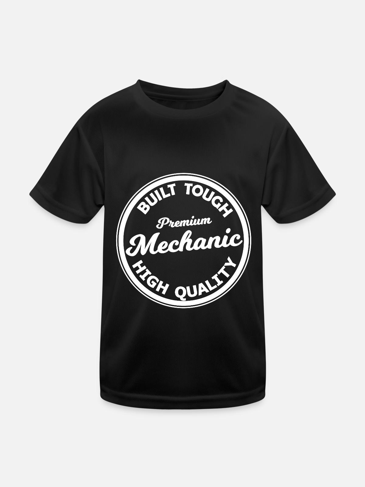 Bester Mechaniker - Kinder Funktions-T-Shirt - Schwarz - Vorne