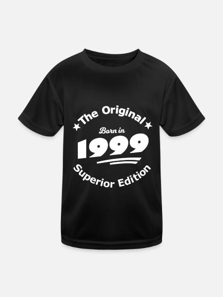 À partir de 1999 - T-shirt sport Enfant - noir - Devant