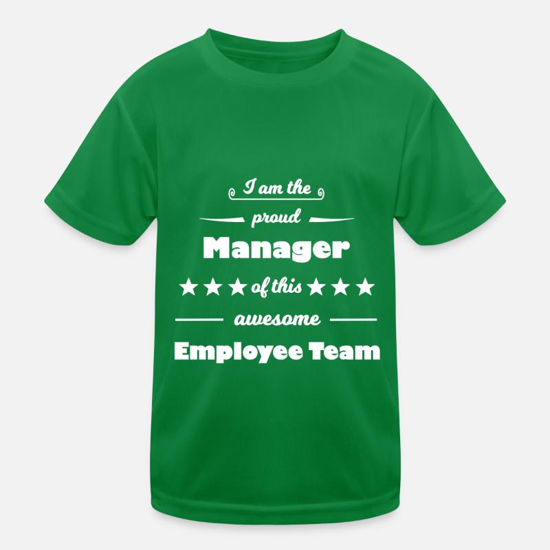 Der Manager Kinder Funktions-T-Shirt
