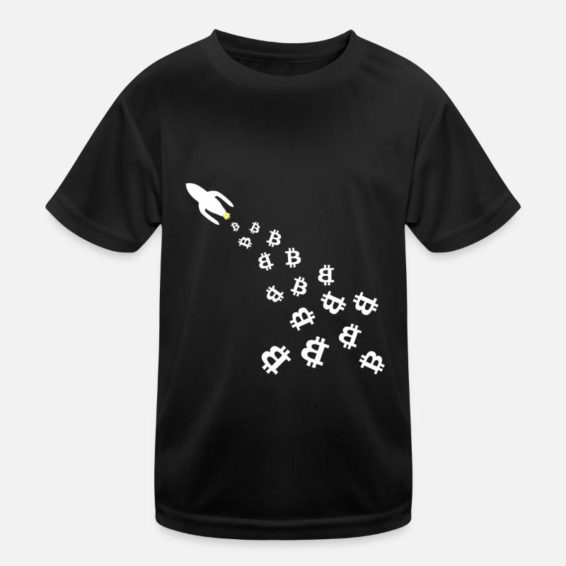 Die Coin Raketen Kinder Funktions-T-Shirt