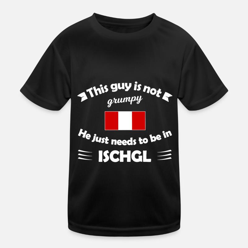 Ski in Ischgl Kinder Funktions-T-Shirt