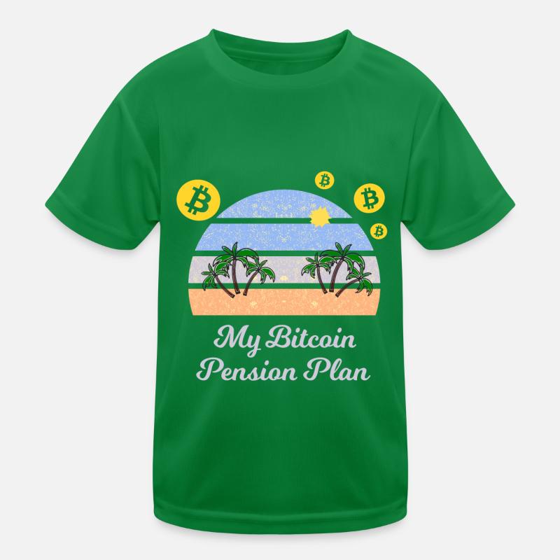 Le plan de retraite avec Bitcoin T-shirt sport Enfant