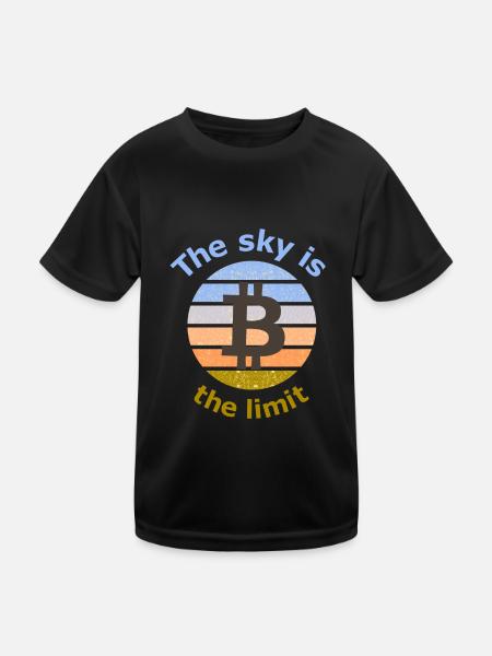 Das Bitcoin Zeitalter - Kinder Funktions-T-Shirt - Schwarz - Vorne