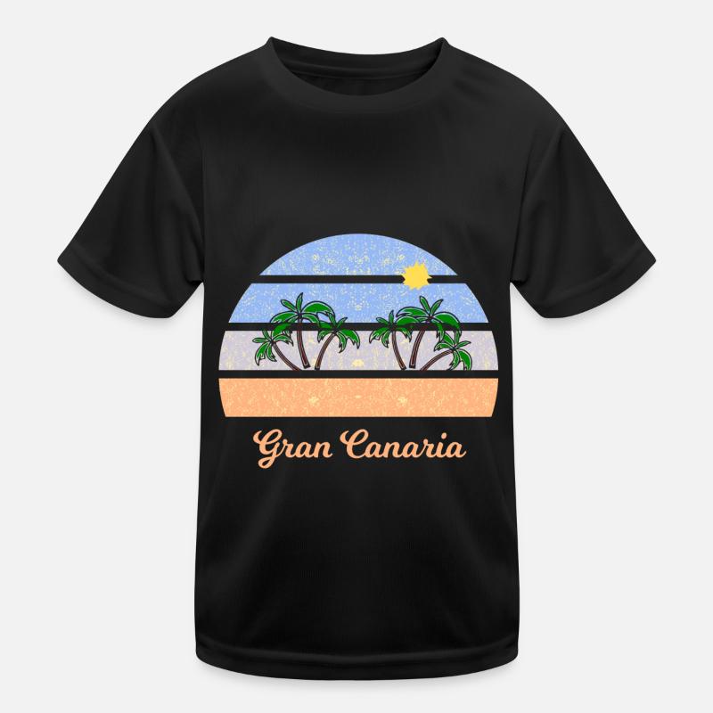 Urlaub in Gran Canaraia Kinder Funktions-T-Shirt
