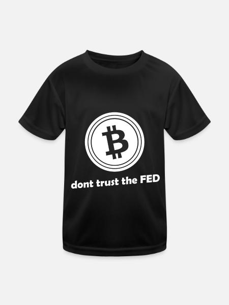 Geld und Banken - Kinder Funktions-T-Shirt - Schwarz - Vorne