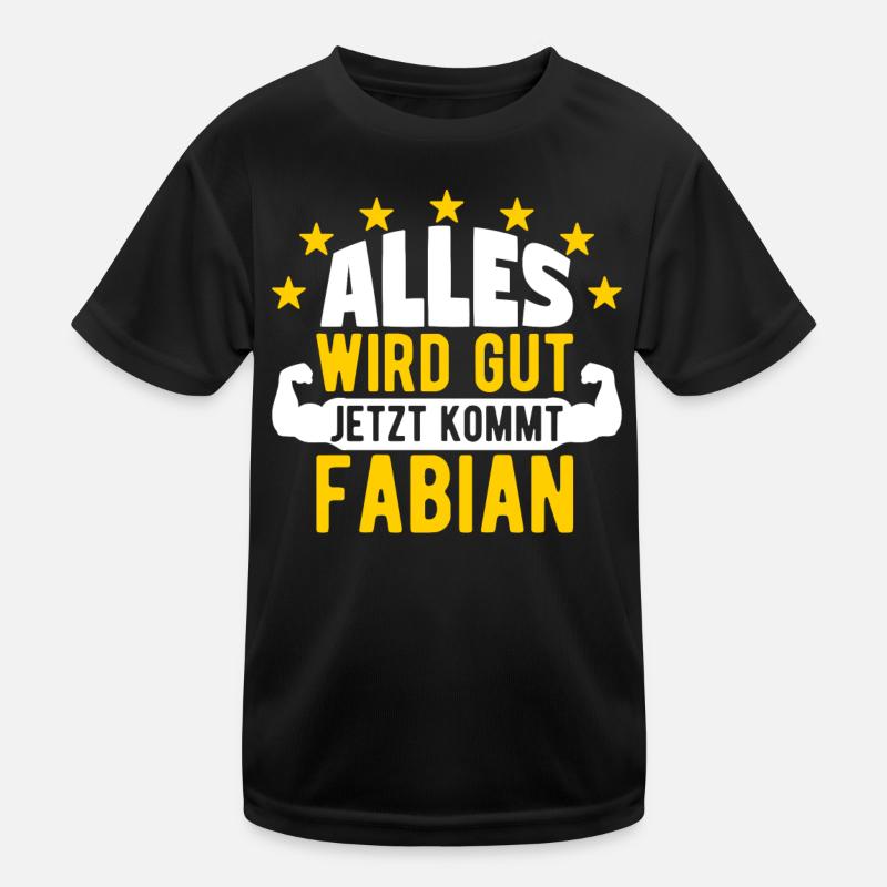 Fabian - Alles wird gut jetzt kommt Fabian Kinder Funktions-T-Shirt