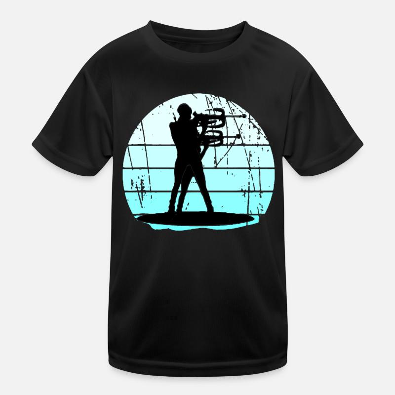 BIATHLON - Shooting range - Winter sports Kids Functional T-Shirt