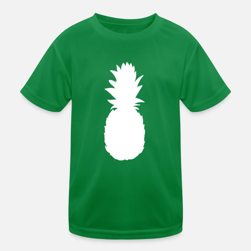Ananas Silhouette Kinder Funktions-T-Shirt