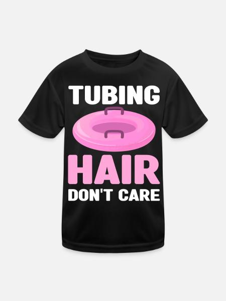 Rafting - Kinder Funktions-T-Shirt - Schwarz - Vorne
