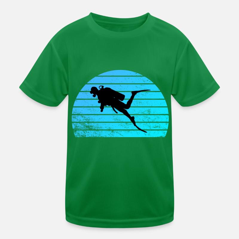 Taucher Kinder Funktions-T-Shirt