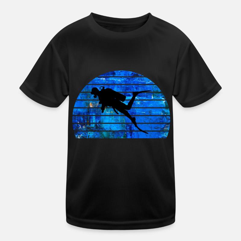 Taucher Kinder Funktions-T-Shirt