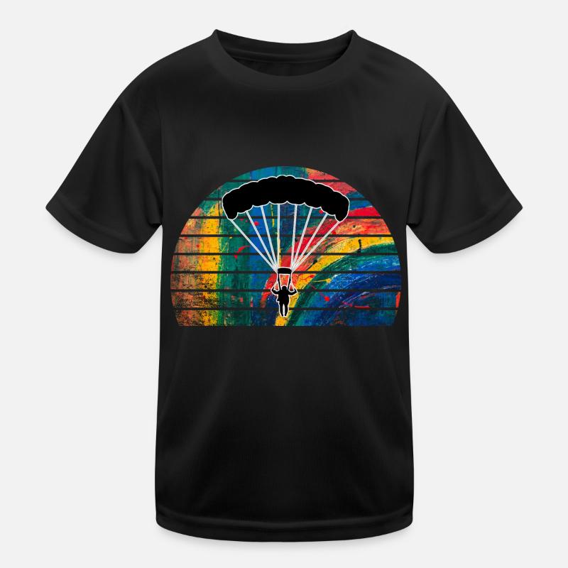 Fallschirm Kinder Funktions-T-Shirt