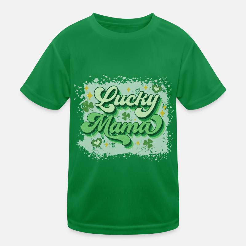Fête de la Saint-Patrick Maman heureuse T-shirt sport Enfant