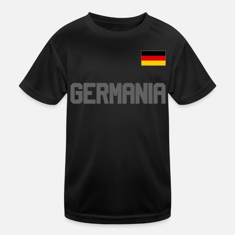 Maillot de l’Allemagne look GERMANIA avec drapeau T-shirt sport Enfant