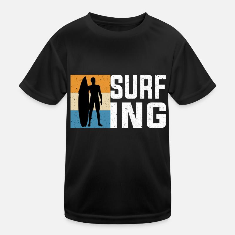 Surfing Kinder Funktions-T-Shirt