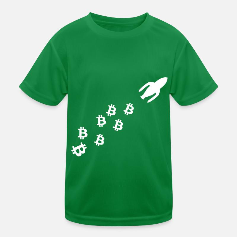 Die Coin Rakete Kinder Funktions-T-Shirt