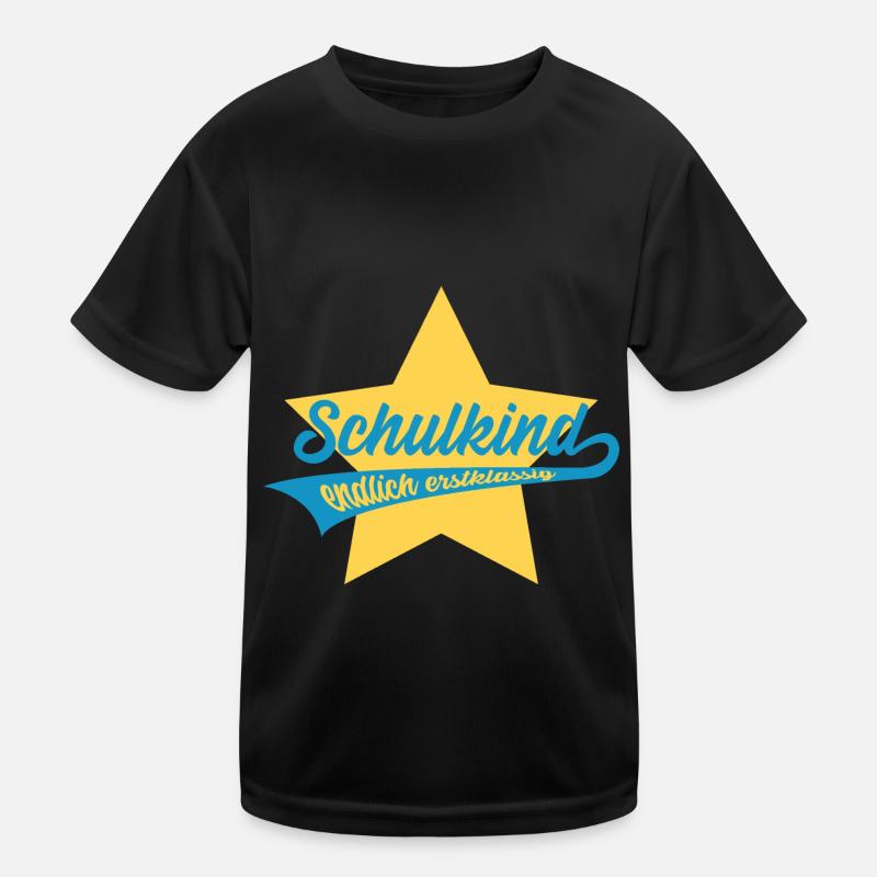 SCHULKIND ENDLICH ERSTKLASSIG EINSCHULUNG Kinder Funktions-T-Shirt