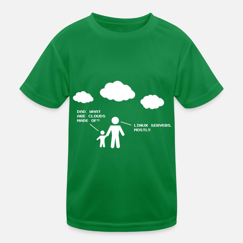 What are Clouds made of? - Linux servers Kinder Funktions-T-Shirt