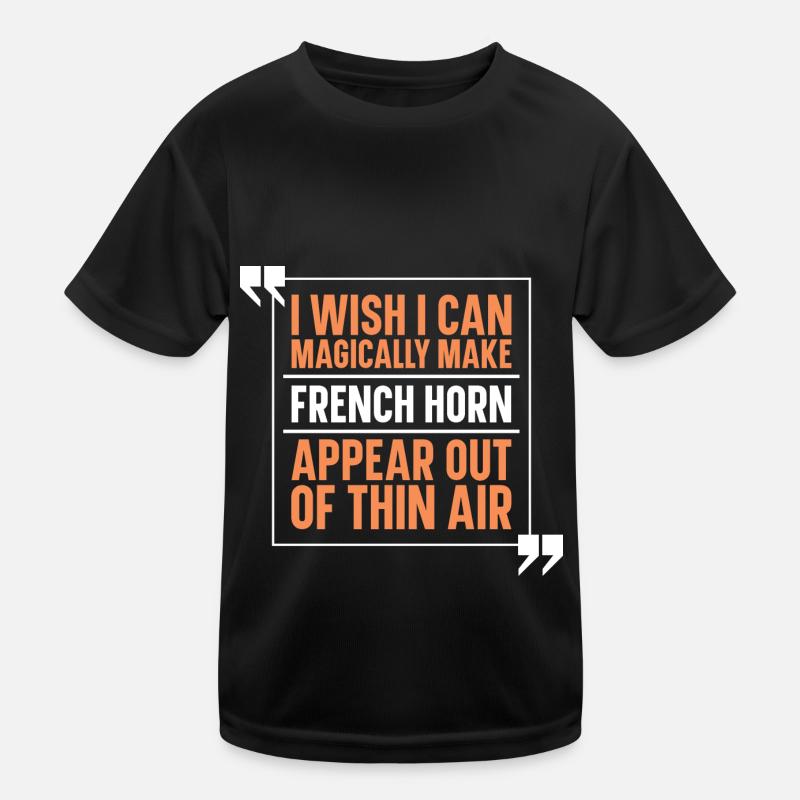 French Horn Horn player Kids Functional T-Shirt