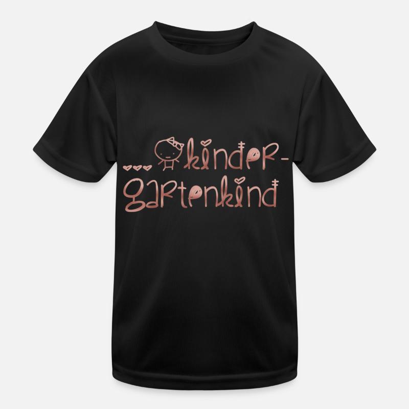 Kindergartenkind - Kinder Funktions-T-Shirt - Schwarz
