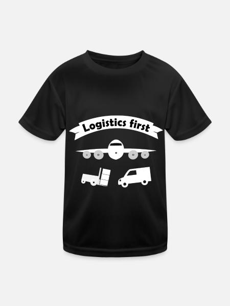 Transport & Logistics Team - Kids Functional T-Shirt - black - Front