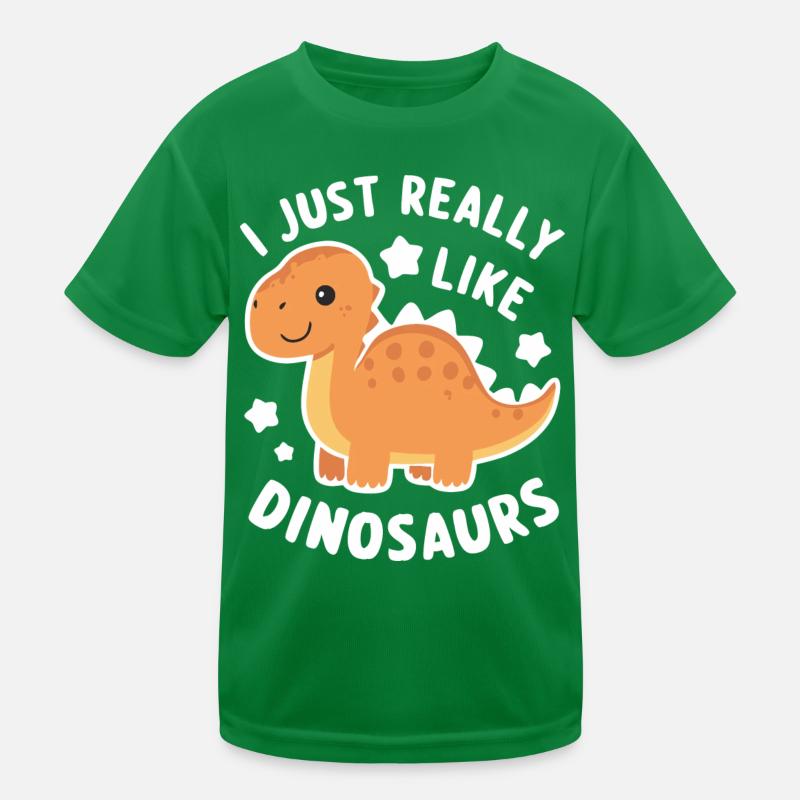 Dinosaurier Dino Dinos Urzeit Kinder Funktions-T-Shirt