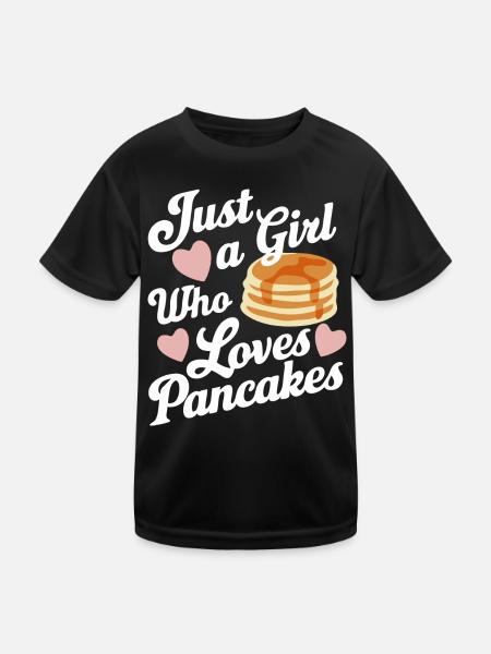 Pancakes Breakfast Food Pancake - Kids Functional T-Shirt - black - Front