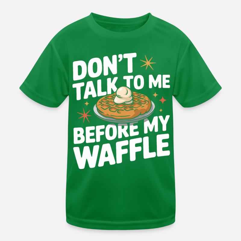 Waffles Breakfast Sweets Kids Functional T-Shirt