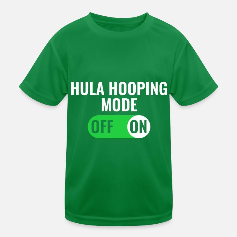 Hula Hooping Modus an Hoop Sport Kinder Funktions-T-Shirt