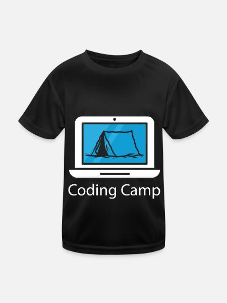 Programmierer Coder Software Entwickler - Kinder Funktions-T-Shirt - Schwarz - Vorne