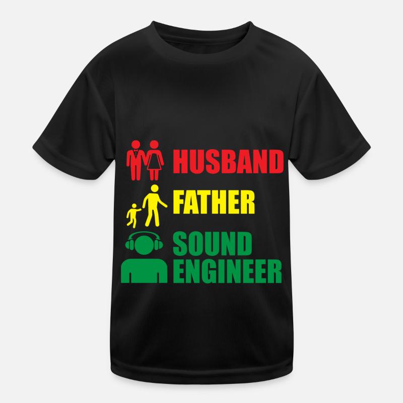 Tontechniker Sound Audio Engineer Kinder Funktions-T-Shirt