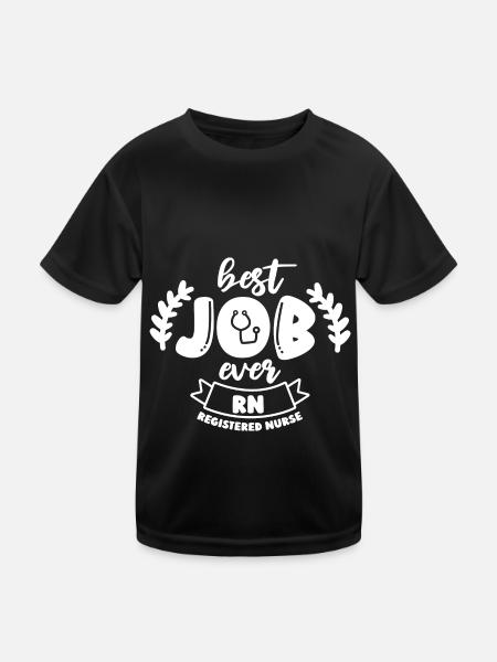 Infirmier - T-shirt sport Enfant - noir - Devant
