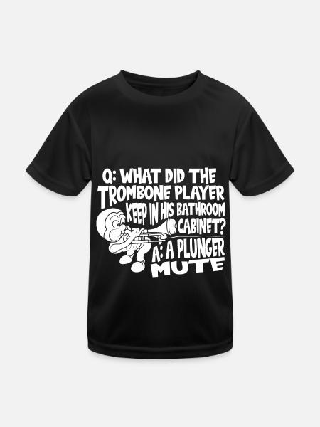 Trombone - Kids Functional T-Shirt - black - Front