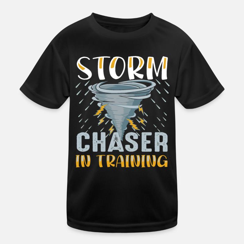 Storm chaser in training Shirt pour tornado chaser T-shirt sport Enfant