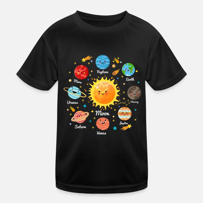 Solar System Space Planets for a sience lover T-shirt sport Enfant