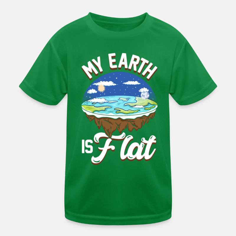 flat earth global lockdown the conspiracy Kinder Funktions-T-Shirt