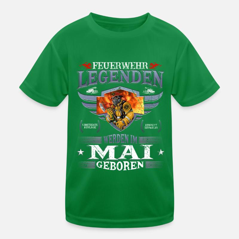 Feuerwehrmann Geburtstag Mai Feuerwehr Legende Kinder Funktions-T-Shirt