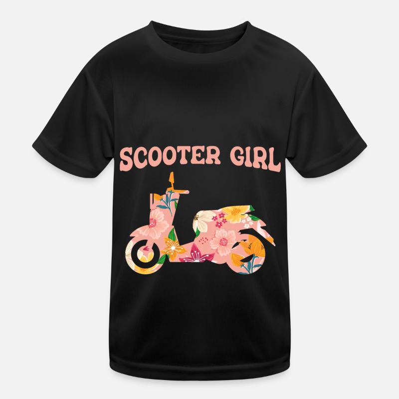 Motorroller Mofa Moped Roller Kinder Funktions-T-Shirt