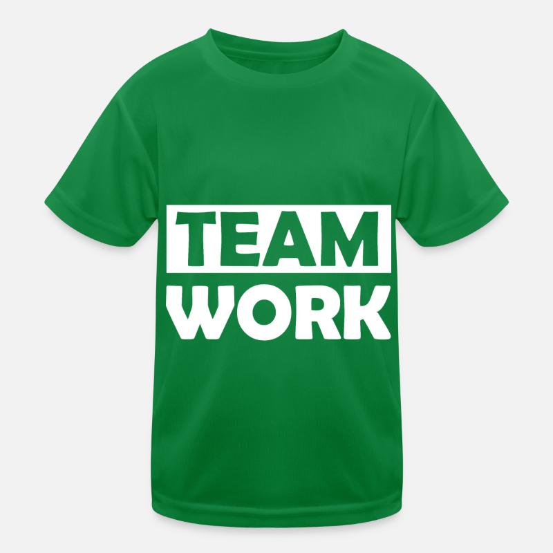 Das Team bei der Arbeit Kinder Funktions-T-Shirt