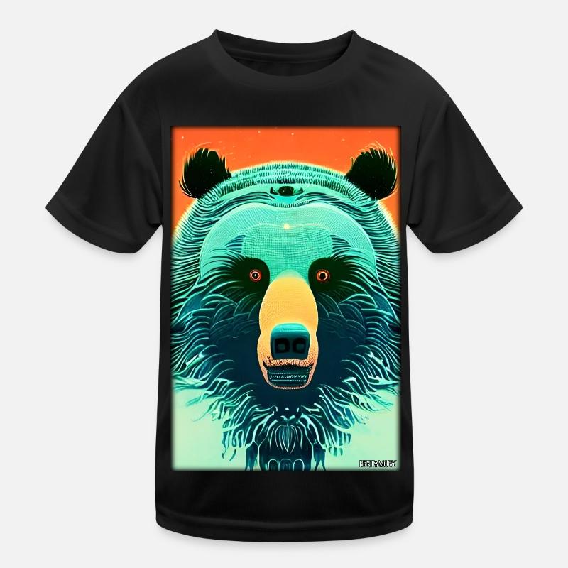 Bear Grizzly Bear Brown Bear Predator Wildlife Forest 6 Kids Functional T-Shirt