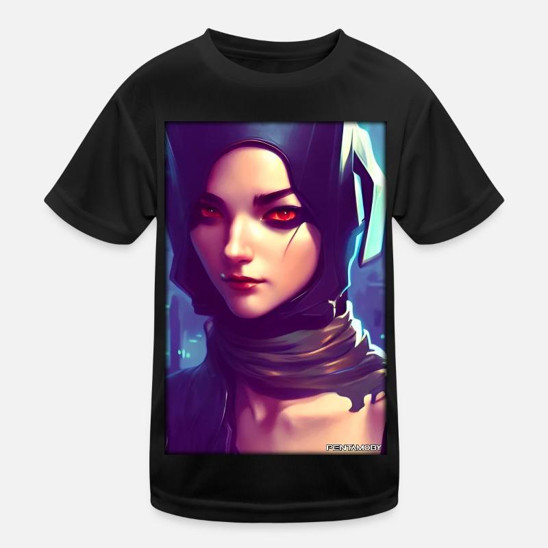 Cyber Goth Woman Future Technology Science T-shirt sport Enfant