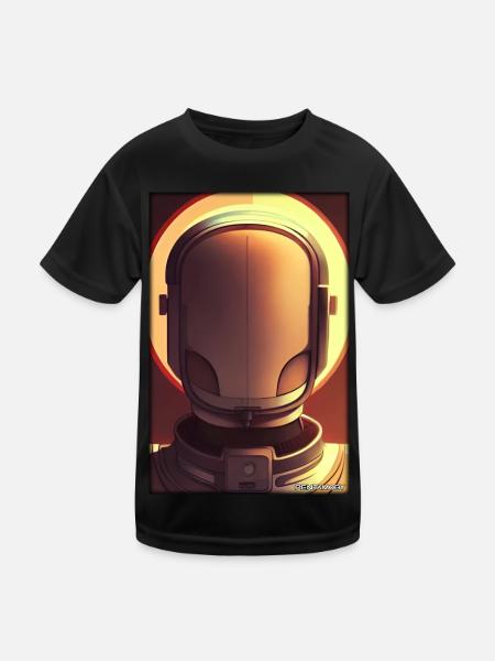 Roboter Zukunft Technik Wissenschaft Android - Kinder Funktions-T-Shirt - Schwarz - Vorne