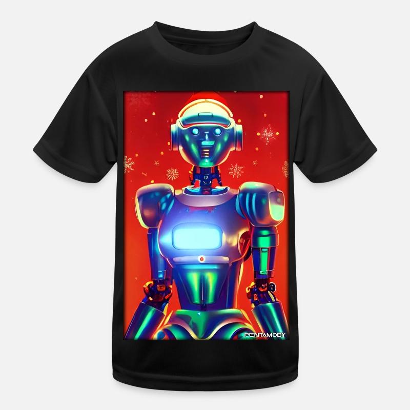 Robots Noël Future Technology Science T-shirt sport Enfant