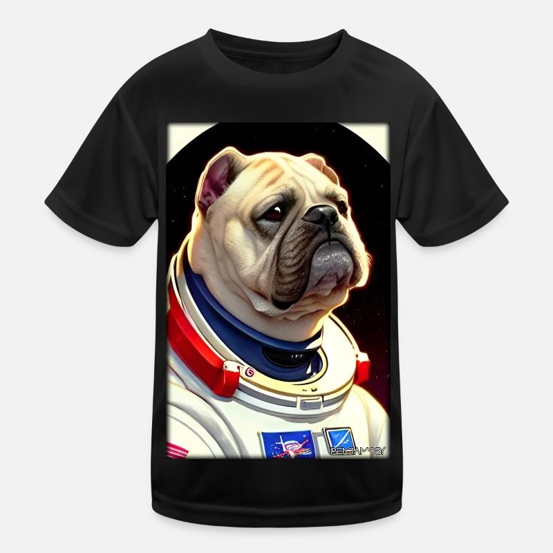 Dog Pet Astronaut Future Sci-Fi Technology T-shirt sport Enfant