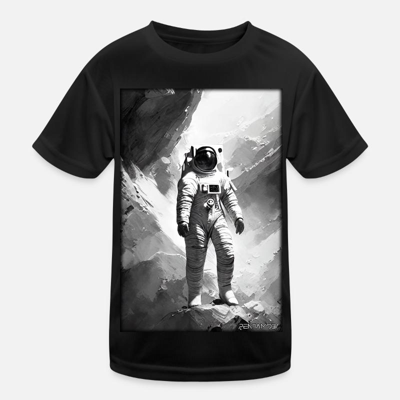 Astronaut Future Sci-Fi Technology Kids Functional T-Shirt