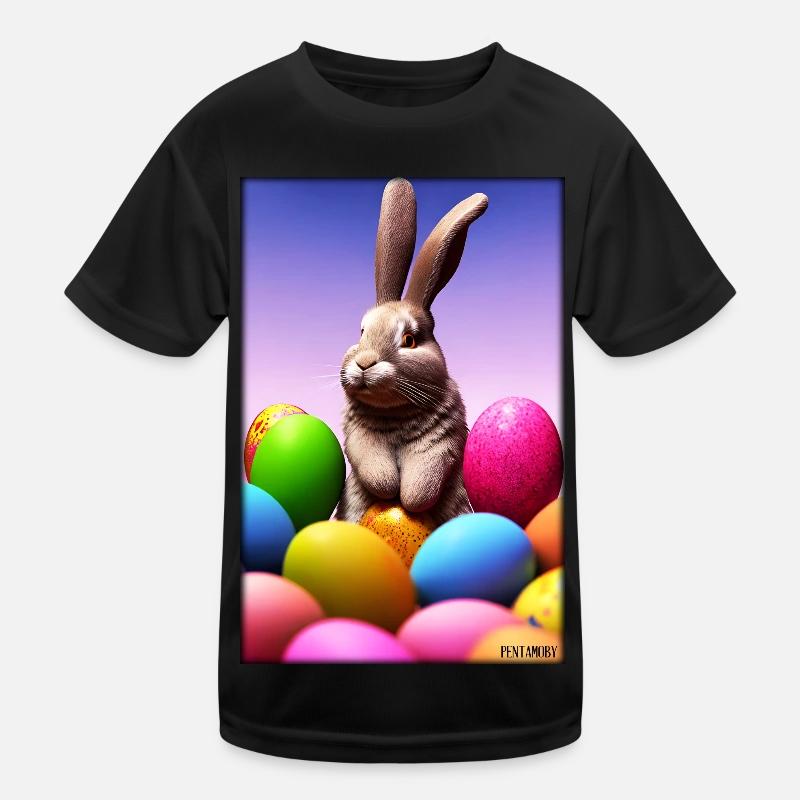 Kanin påskehare påske kæledyr påskeferie Funktionsshirt til børn