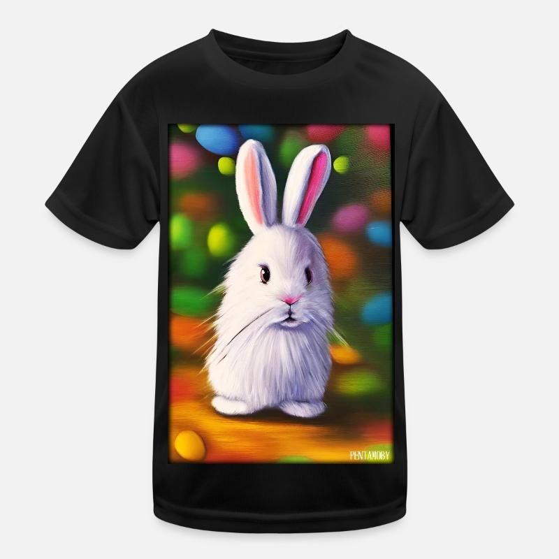 Rabbit Easter Easter Pet Easter Holiday Kids Functional T-Shirt