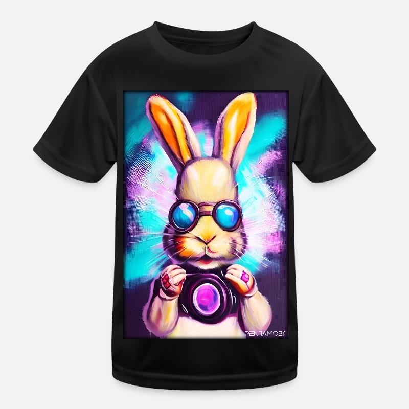 Easter Easter Cyber Future Sci-Fi Animal Kids Functional T-Shirt