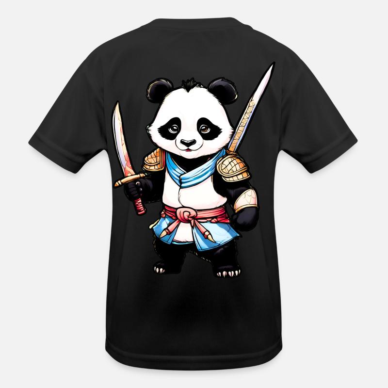 Der Wächter-Panda Kinder Funktions-T-Shirt