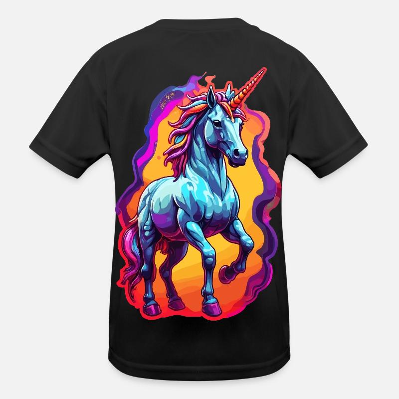 Einhorn Kinder Funktions-T-Shirt